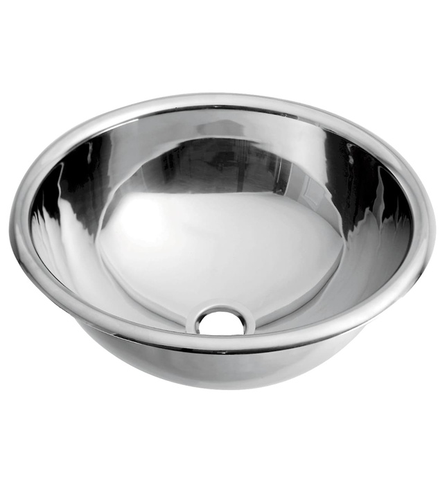 Chậu rửa tròn âm bàn bằng thép Mediclinics SN0027C