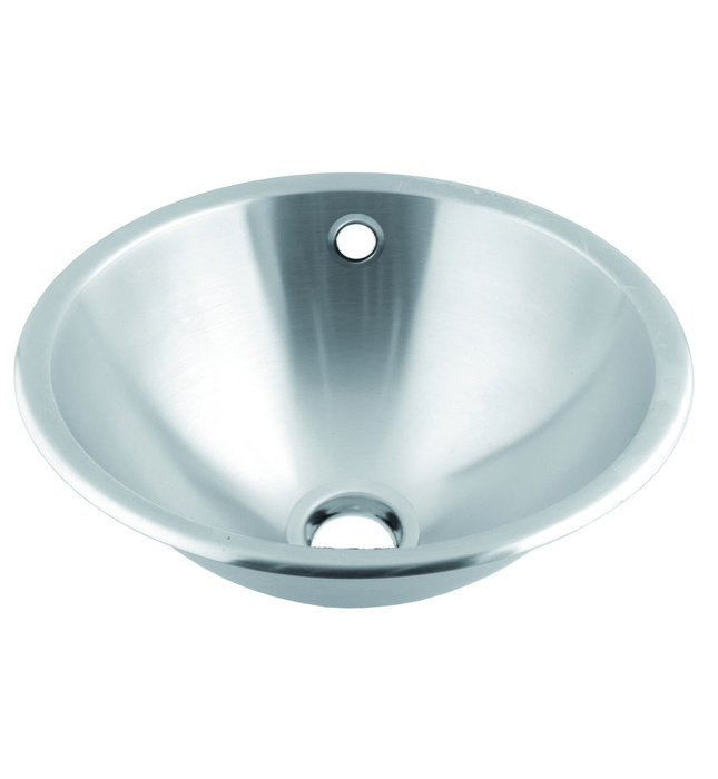 Chậu rửa tròn âm bàn bằng thép Mediclinics SNR027CS