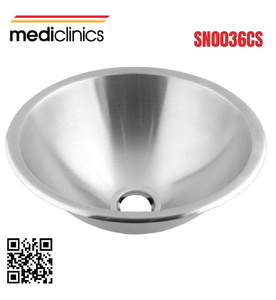 Chậu rửa tròn âm bàn bằng thép Mediclinics SN0036CS
