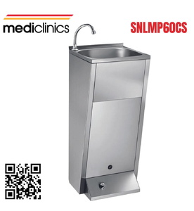 Chậu rửa tay có bàn đạp chân làm bằng thép Mediclinics SNLMP60CS