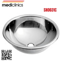 Chậu rửa tròn âm bàn bằng thép Mediclinics SN0031C