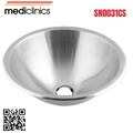 Chậu rửa tròn âm bàn bằng thép Mediclinics SN0031CS