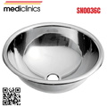 Chậu rửa tròn âm bàn bằng thép Mediclinics SN0036C
