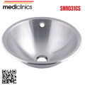Chậu rửa tròn âm bàn bằng thép Mediclinics SNR031CS