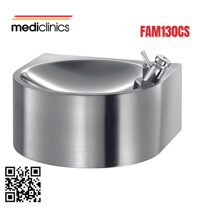 Bồn nước uống gắn tường bằng thép Mediclinics FAM130CS