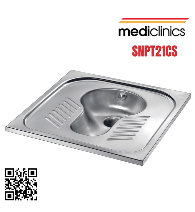 Bồn Cầu Xổm Bằng Thép Mediclinics SNPT21CS