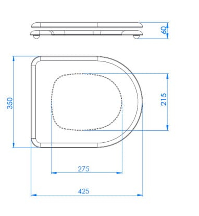 Nắp bồn cầu bằng gỗ gụ Mediclinics TP0135