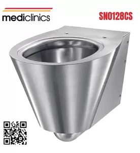 Bồn cầu gắn tường bằng thép Mediclinics SN0128CS
