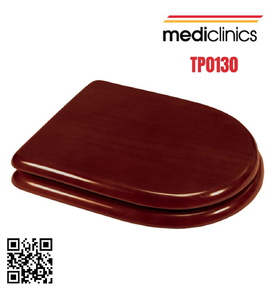 Nắp bồn cầu bằng gỗ gụ Mediclinics TP0130