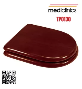 Nắp bồn cầu bằng gỗ gụ Mediclinics TP0130