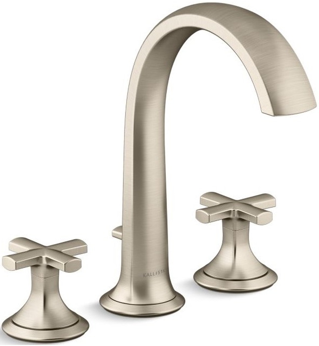 Vòi bồn tắm thân cao nóng lạnh Nickel Kallista P25003-CR-SN