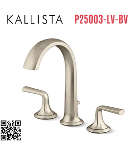 Vòi bồn tắm thân cao nóng lạnh Bronze Kallista P25003-LV-BV