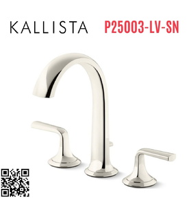 Vòi bồn tắm thân cao nóng lạnh Nickel Kallista P25003-LV-SN