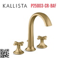 Vòi bồn tắm thân cao nóng lạnh vàng Kallista P25003-CR-BAF