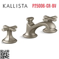 Vòi chậu rửa mặt 3 chân cổ thấp Bronze Kallista P25006-CR-BV