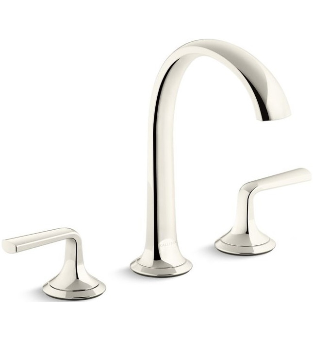 Vòi chậu rửa mặt 3 chân cổ vòm Chrome Kallista P25007-LV-CP