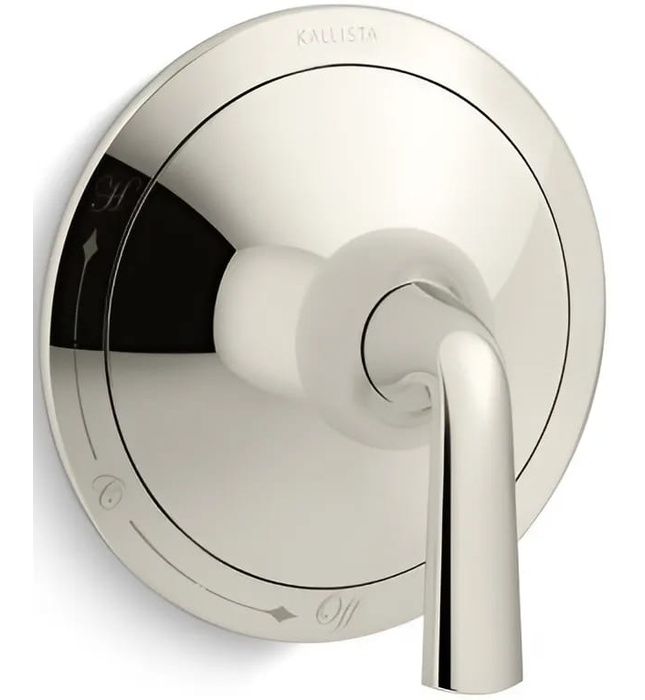 Mặt nạ điều khiển đơn sen tắm âm tường Nickel Kallista P25018-LV-SN