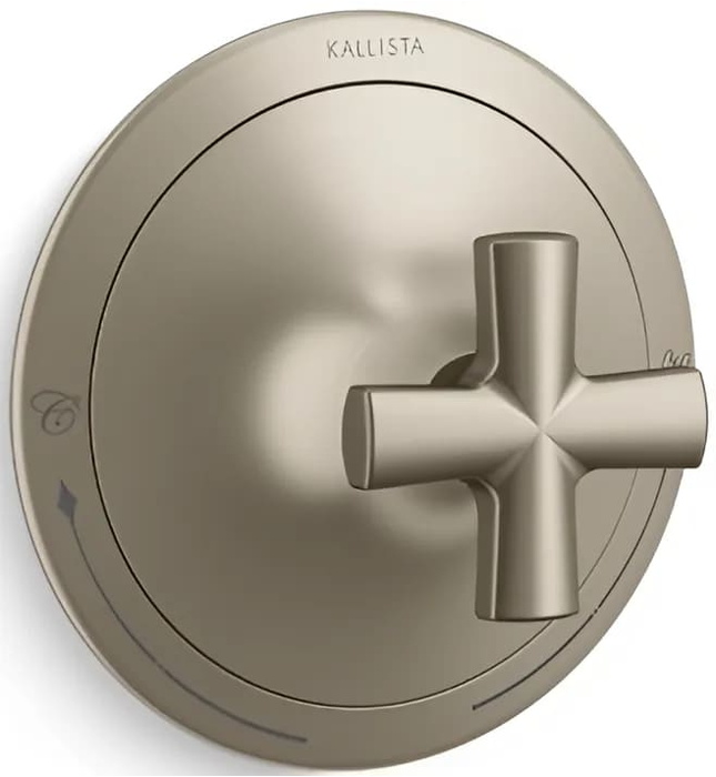 Mặt nạ điều chỉnh nhiệt độ sen tắm Bronze Kallista P25022-CR-BV