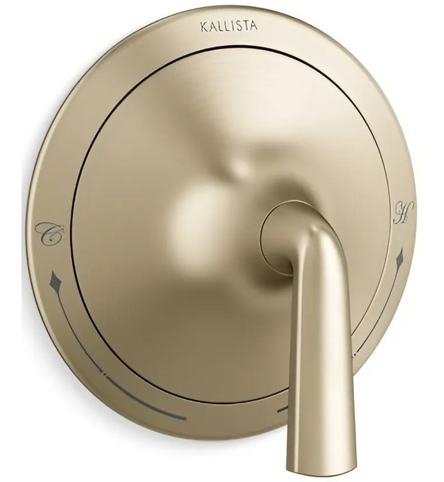 Mặt nạ điều chỉnh nhiệt độ sen tắm Nickel Kallista P25022-LV-SN