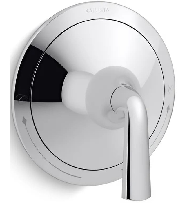 Mặt nạ điều chỉnh nhiệt độ sen tắm Nickel Kallista P25022-LV-SN