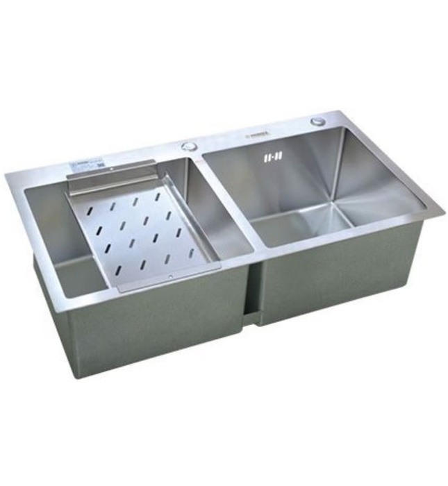 Chậu rửa bát Hanmade 2 hố cân Picenza HM 7843-616