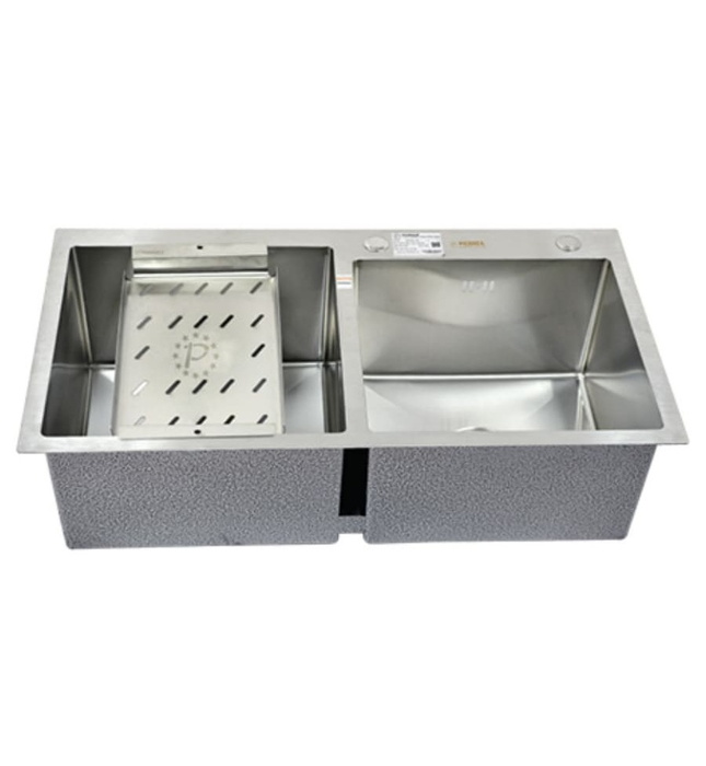 Chậu rửa bát inox 304 2 hố lệch Picenza HM 8245 - 615 