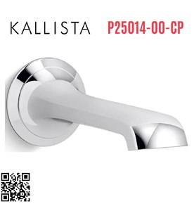 Đầu xả bồn tắm gắn tường Chrome Kallista P25014-00-CP
