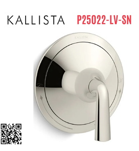 Mặt nạ điều chỉnh nhiệt độ sen tắm Nickel Kallista P25022-LV-SN