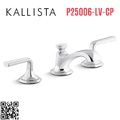 Vòi chậu rửa mặt 3 chân cổ thấp Chrome Kallista P25006-LV-CP