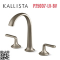 Vòi chậu rửa mặt 3 chân cổ vòm Bronze Kallista P25007-LV-BV