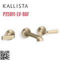 Vòi chậu rửa mặt 3 chân âm tường vàng Kallista P25011-LV-BAF