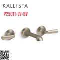 Vòi chậu rửa mặt 3 chân âm tường Bronze Kallista P25011-LV-BV