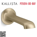 Vòi xả bồn tắm gắn tường vàng Kallista P25014-00-BAF