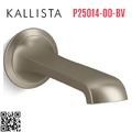 Vòi xả bồn tắm gắn tường Bronze Kallista P25014-00-BV