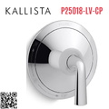 Mặt nạ điều khiển đơn sen tắm âm tường Chrome Kallista P25018-LV-CP