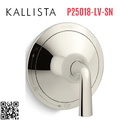 Mặt nạ điều khiển đơn sen tắm âm tường Nickel Kallista P25018-LV-SN