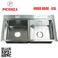 Chậu rửa bát inox 304 hạ bậc 2 hố cân Picenza HMHB 8848 - 616