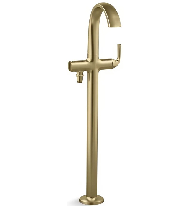 Vòi bồn tắm gắn sàn 1 lỗ nóng lạnh Nickel Kallista P25088-00-SN