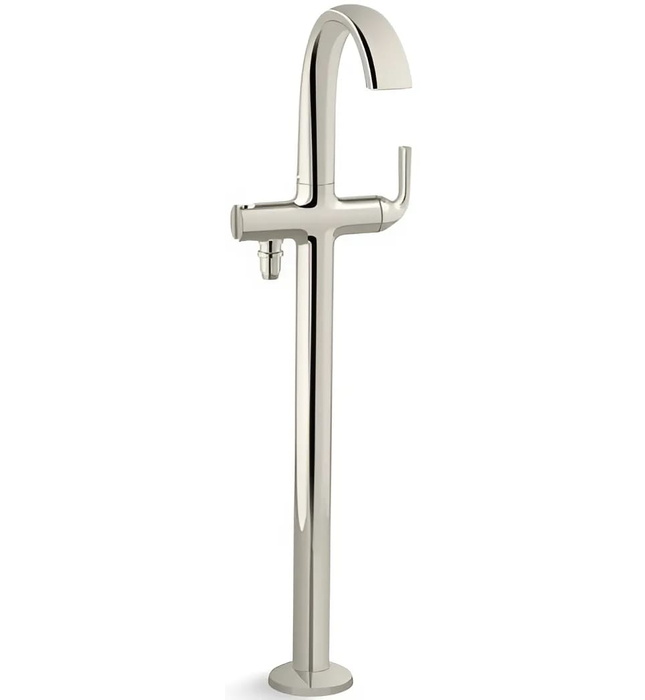 Vòi bồn tắm gắn sàn 1 lỗ nóng lạnh vàng Kallista P25088-00-BAF