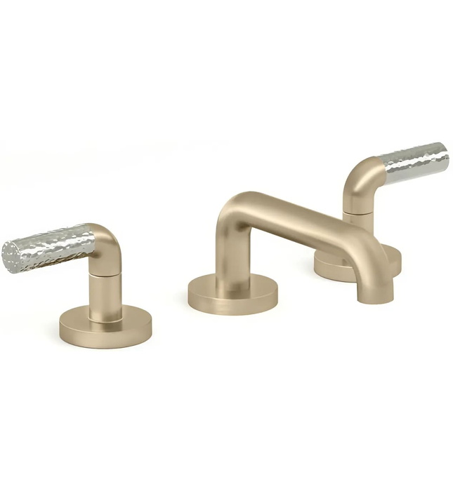 Vòi chậu rửa mặt 3 chân cổ thấp vàng Kallista P32356-AD-BAF