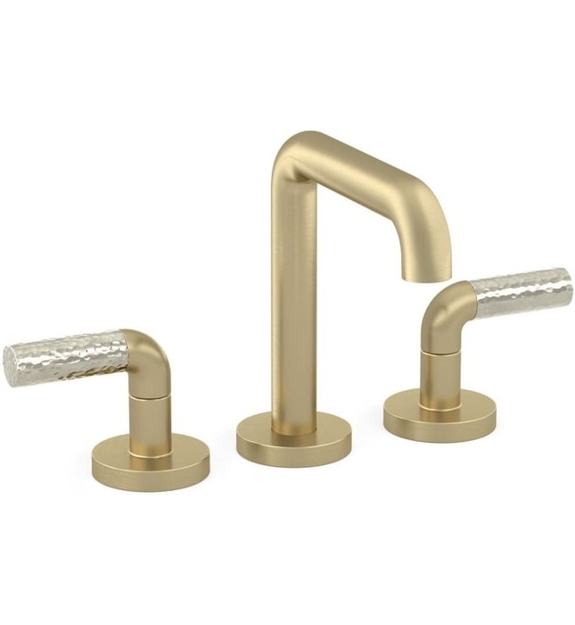 Vòi chậu rửa mặt 3 chân cổ cao vàng Kallista P32357-AD-BAF