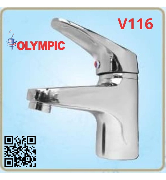 Vòi chậu lavabo nóng lạnh 1 lỗ Olympic V116