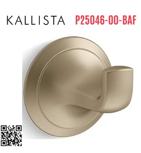 Móc treo tường đơn màu vàng Kallista P25046-00-BAF