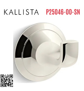 Móc treo tường đơn màu Nickel Kallista P25046-00-SN