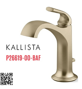 Vòi chậu rửa mặt 1 lỗ vàng Kallista P26619-00-BAF