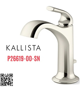 Vòi chậu rửa mặt 1 lỗ Nickel Kallista P26619-00-SN