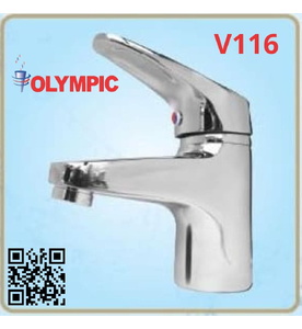 Vòi chậu lavabo nóng lạnh 1 lỗ Olympic V116