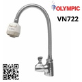 Vòi chậu rửa bát nóng lạnh gắn chậu cần mềm Olympic VN722