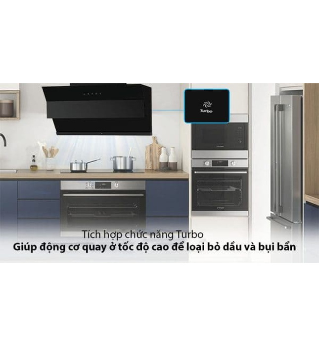 Máy hút mùi kính vát Midea 90J18