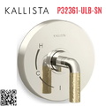 Mặt nạ điều khiển đơn sen tắm âm tường Nickel Kallista P32361-ULB-SN